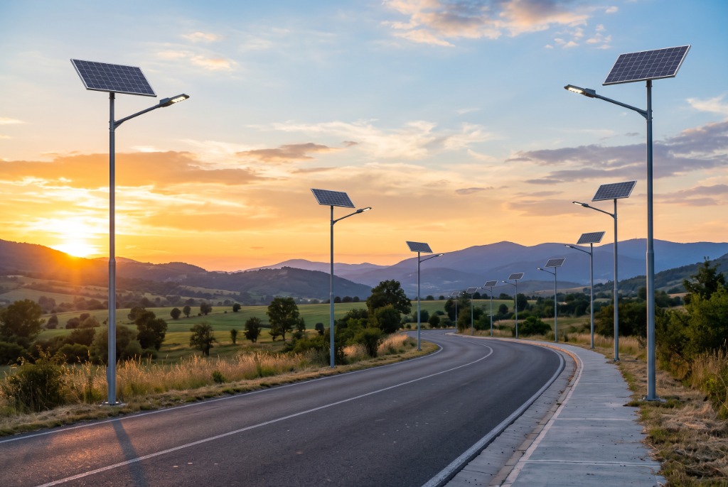 Instalación Vial de Farolas Solares LED Soldinamic