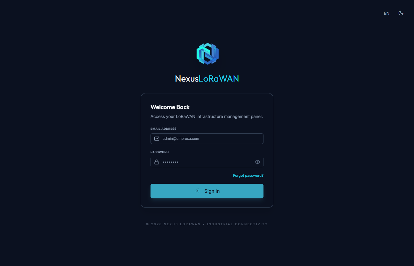 Login Screen