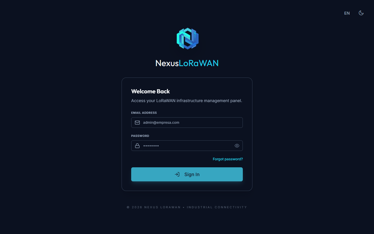 Pantalla de Login